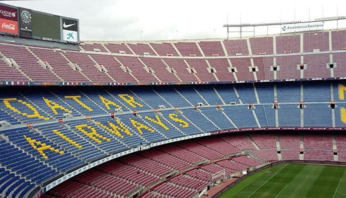 fc barcelona stadium empty