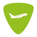 acyh green logo with plane icon