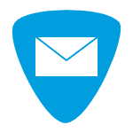 acyh blue logo with mail icon